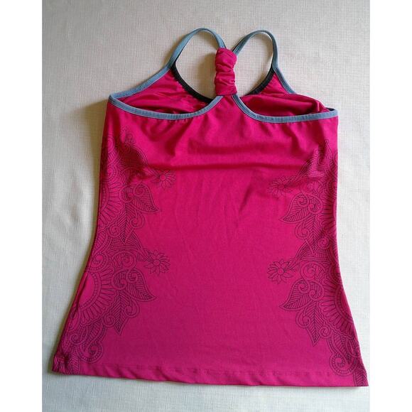KIWI KATE, SIZE S, FUSHIA YOG TOP. GREY TRIM, UNIQUE DESIGN - Picture 2 of 7